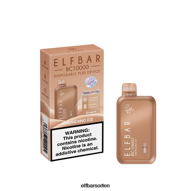 ELFBAR Bester Geschmack Einweg-Vape BC10000 Ice-Serie Americano-Eis B228H3 - ELFBAR Nachfullbar Pod