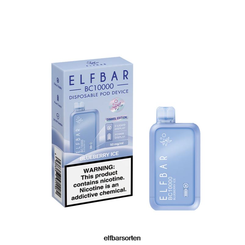 ELFBAR Bester Geschmack Einweg-Vape BC10000 Ice-Serie Blaubeereis B228H5 - ELF BAR Sorten Liste