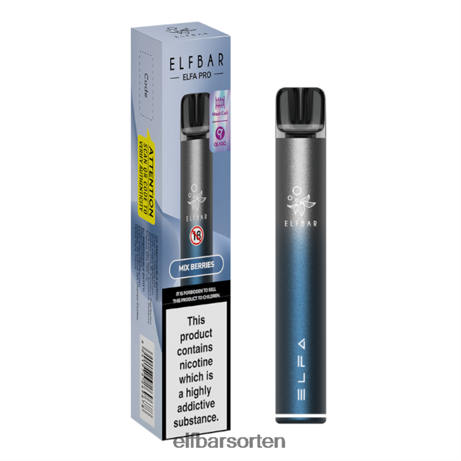 Elfbar Elfa Pro Pod Kit – wiederaufladbar Twilight Blue + gemischte Beeren vorgefüllte Schote - ELFBAR Nachfullbar Osterreich 6N80NB70